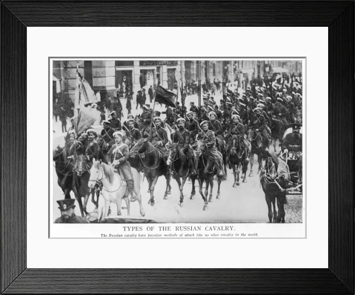 Framed Print : Russian Cavalry Troops Framed Print : Russian Cavalry Troops
