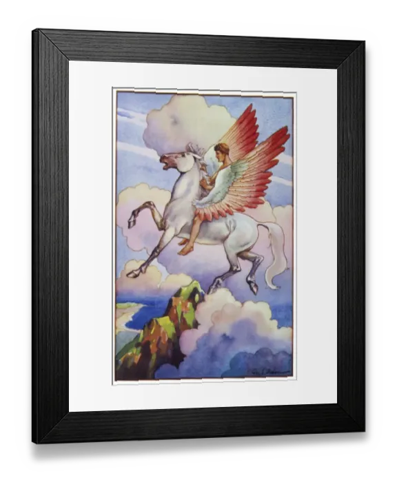 Framed Print : Pegasus in Flight Framed Print : Pegasus in Flight