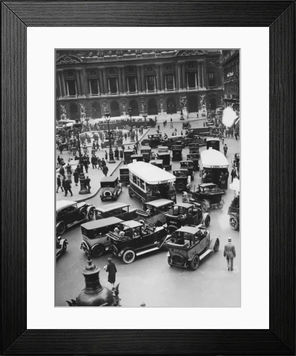 Framed Print : Paris Traffic Hell Framed Print : Paris Traffic Hell