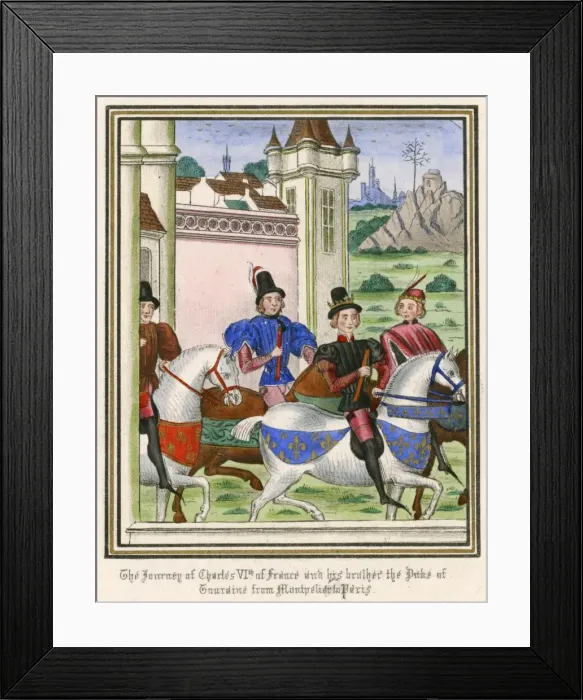 Framed Print : French King on Horse Framed Print : French King on Horse