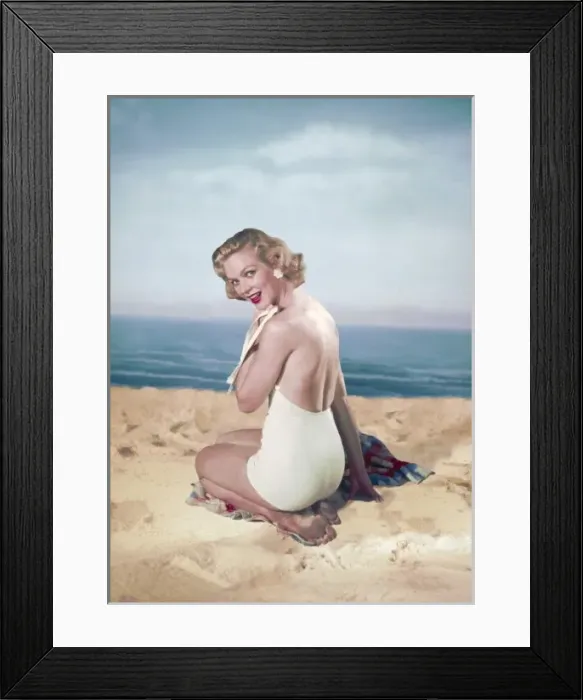 Framed Print : White Bathing Costume Framed Print : White Bathing Costume