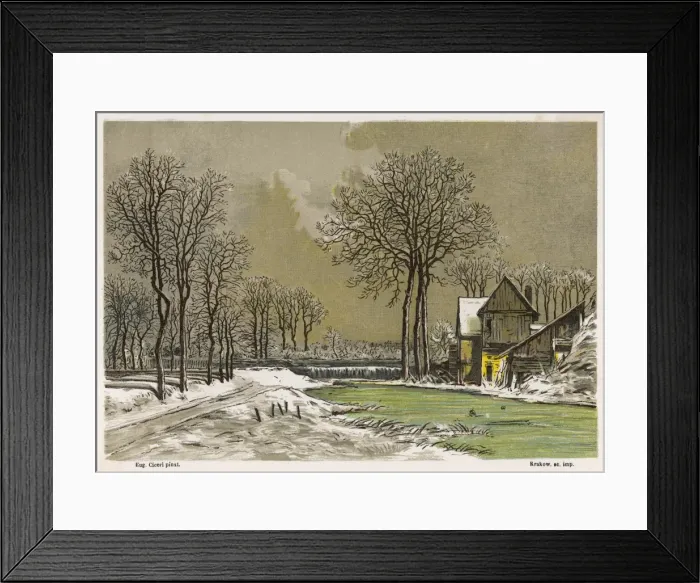 Framed Print : Farm in the Snow Framed Print : Farm in the Snow