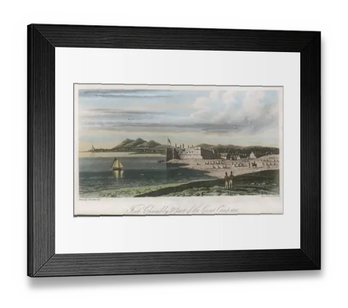 Framed Print : Fort Chambly 1814 Framed Print : Fort Chambly 1814
