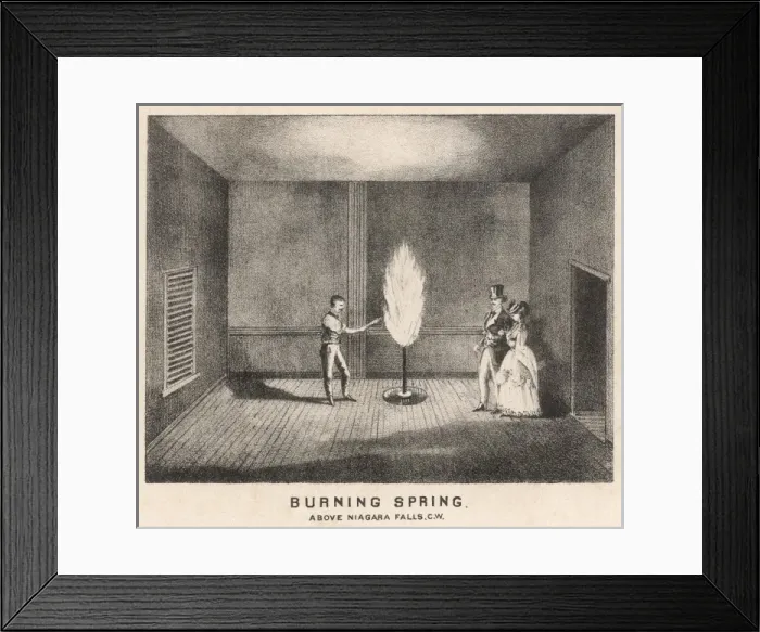 Framed Print : Niagara Burning Spring Framed Print : Niagara Burning Spring