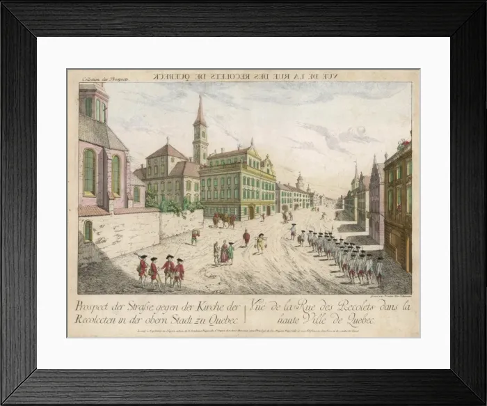 Framed Print : Quebec 18th Century Framed Print : Quebec 18th Century