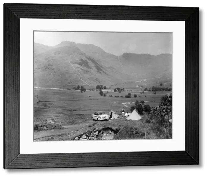 Framed Print : Lakeland Camping Framed Print : Lakeland Camping
