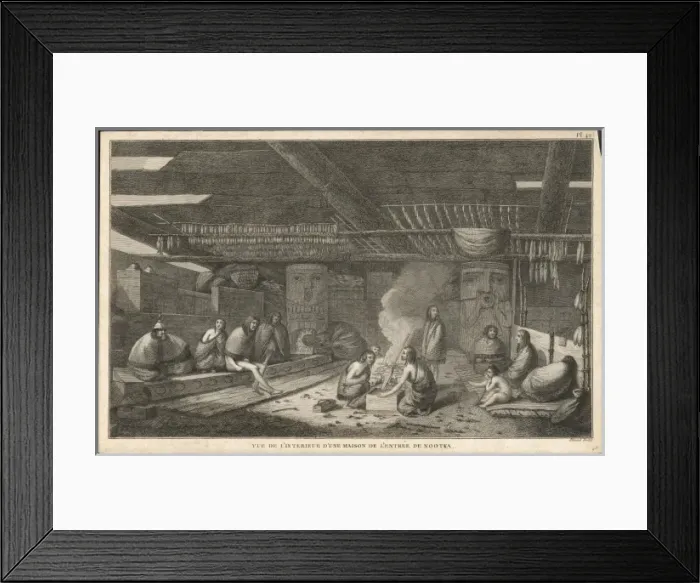 Framed Print : Eskimos Brit Columbia Framed Print : Eskimos Brit Columbia