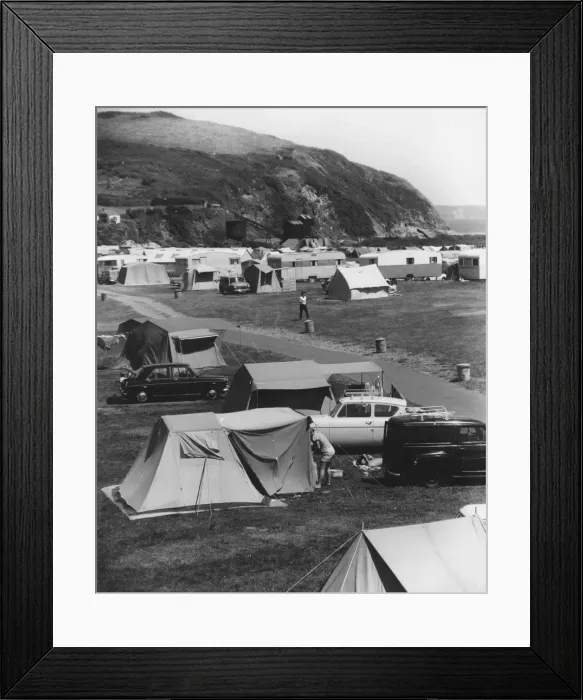 Framed Print : Cornish Caravan Park Framed Print : Cornish Caravan Park