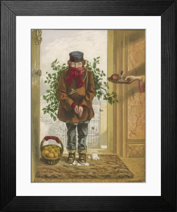 Framed Print : Holly Seller Rewarded Framed Print : Holly Seller Rewarded