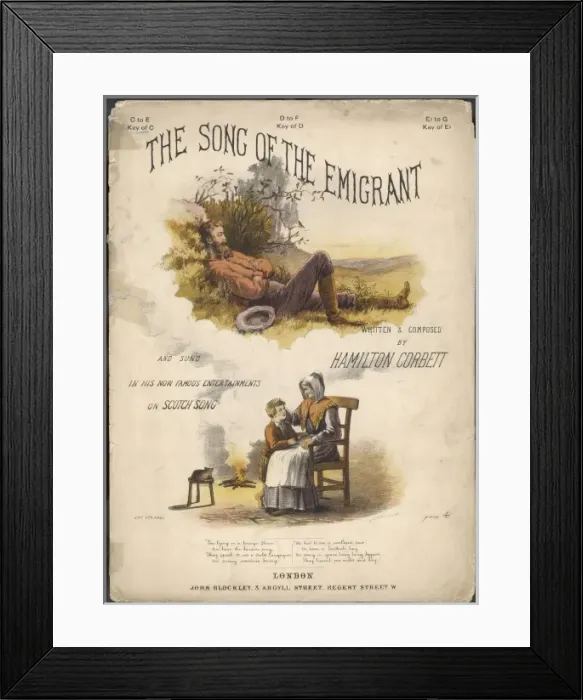 Framed Print : Scottish Emigrant Framed Print : Scottish Emigrant
