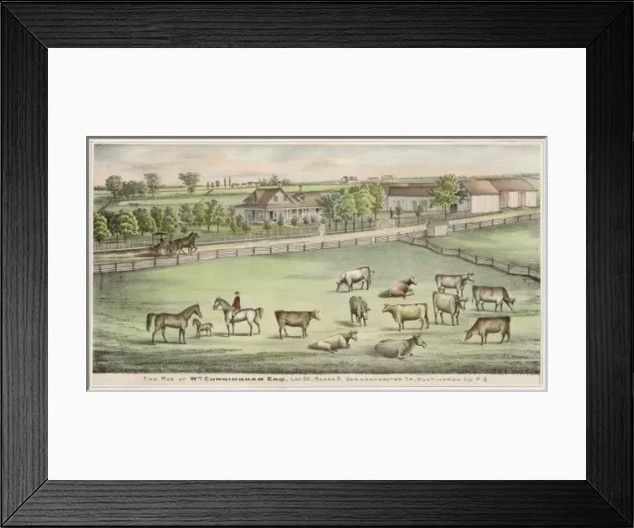 Framed Print : Farm in Quebec Framed Print : Farm in Quebec