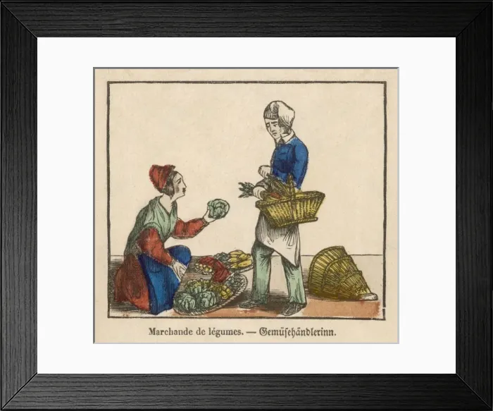 Framed Print : Market People - 8 Framed Print : Market People - 8