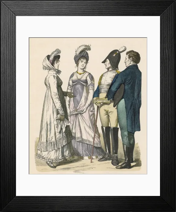 Framed Print : COSTUME 1809-1812 Framed Print : COSTUME 1809-1812