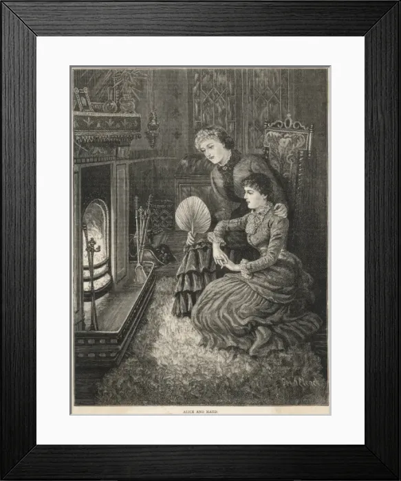 Framed Print : Ladies by a Fireside Framed Print : Ladies by a Fireside