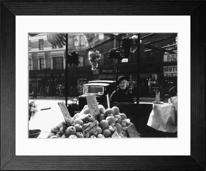 Framed Print : Fruit Stall 1930S Framed Print : Fruit Stall 1930S