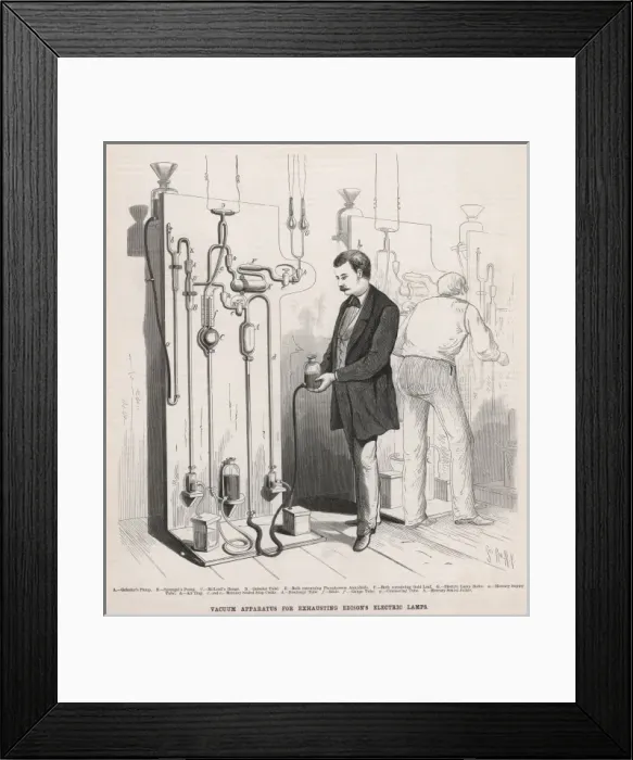 Framed Print : Edison Lamp Factory Framed Print : Edison Lamp Factory