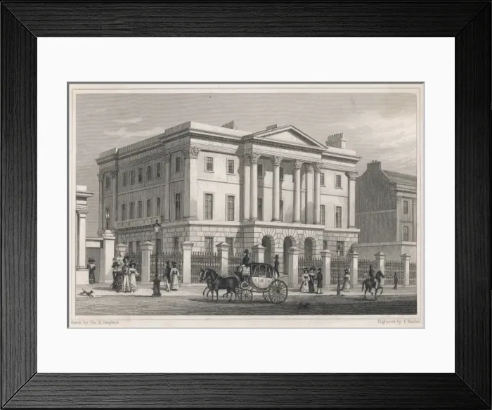 Framed Print : Apsley House 1829 Framed Print : Apsley House 1829