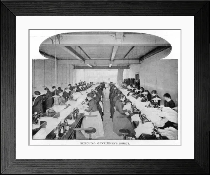Framed Print : Stitching Mens Shirts Framed Print : Stitching Mens Shirts