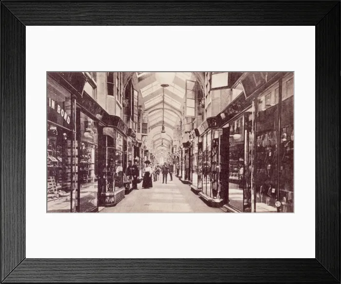 Framed Print : Burlington Arcade C1905 Framed Print : Burlington Arcade C1905