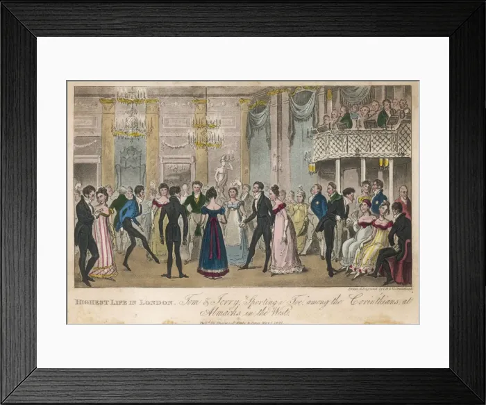 Framed Print : Egan / Life in London / 1821 Framed Print : Egan / Life in London / 1821