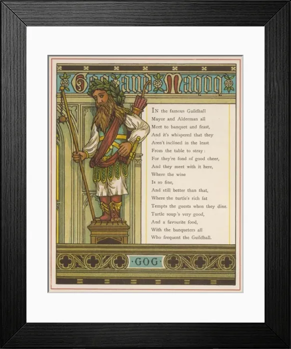 Framed Print : Guildhall / Gog 1883 Framed Print : Guildhall / Gog 1883