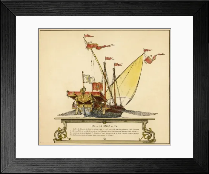 Framed Print : LA REALE GALLEY Framed Print : LA REALE GALLEY