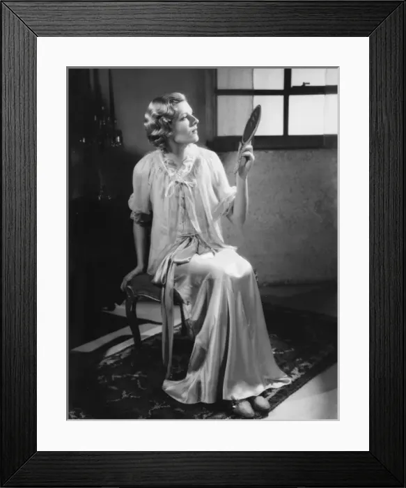 Framed Print : LOOKING IN MIRROR / 1930 S Framed Print : LOOKING IN MIRROR / 1930 S