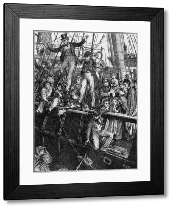 Framed Print : Emigrants at Liverpool Framed Print : Emigrants at Liverpool
