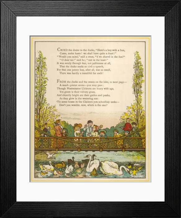 Framed Print : St James Park / Crane 1883 Framed Print : St James Park / Crane 1883