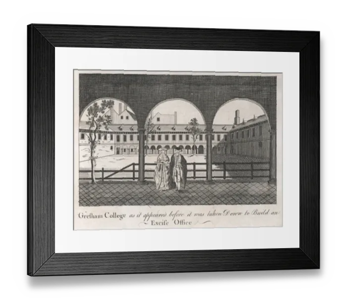 Framed Print : Gresham College 18C Framed Print : Gresham College 18C