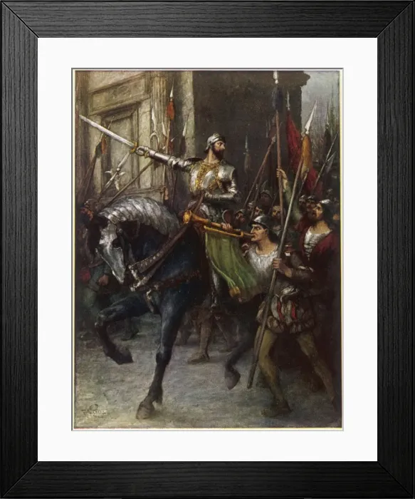 Framed Print : Rienzi and Followers Framed Print : Rienzi and Followers
