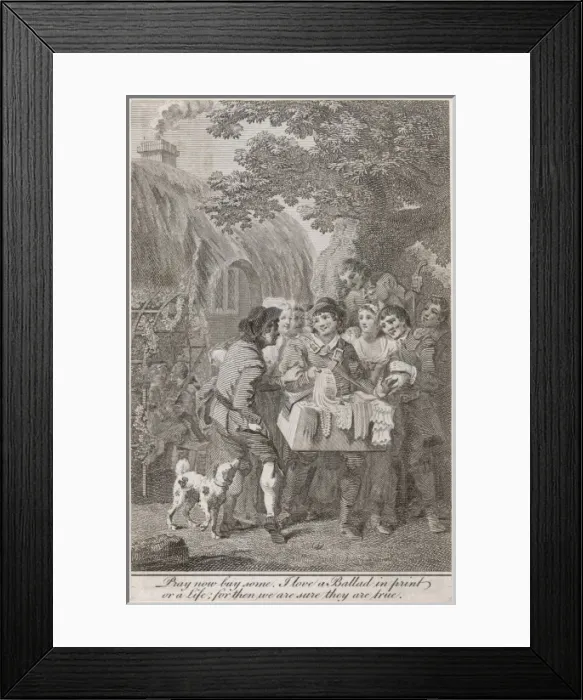 Framed Print : Ballad Seller / C17 Framed Print : Ballad Seller / C17