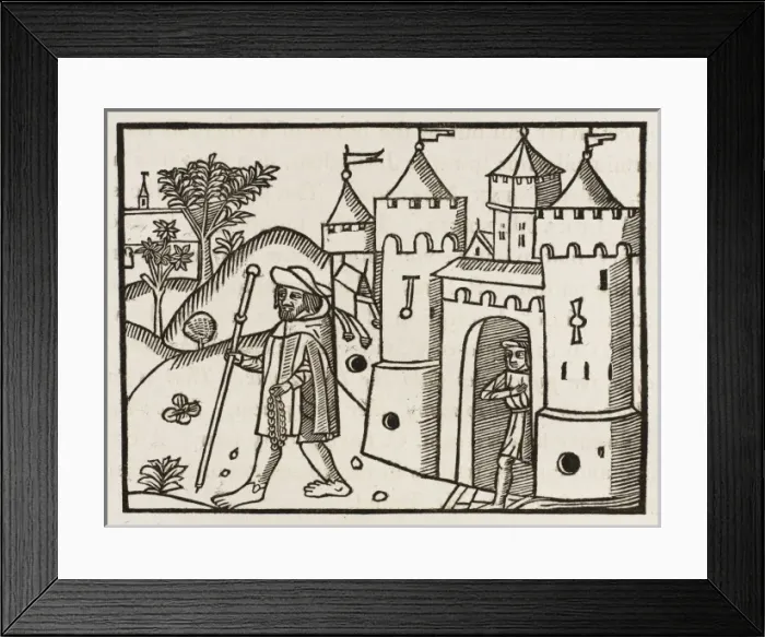 Framed Print : Pilgrim Setts Forth Framed Print : Pilgrim Setts Forth