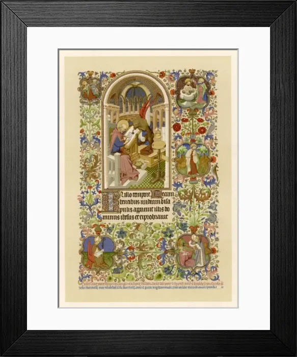 Framed Print : Ms - Writing 15th Cent Framed Print : Ms - Writing 15th Cent