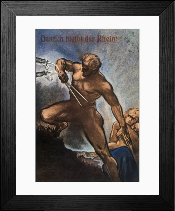 Framed Print : Germany Keeps the Rhine Framed Print : Germany Keeps the Rhine