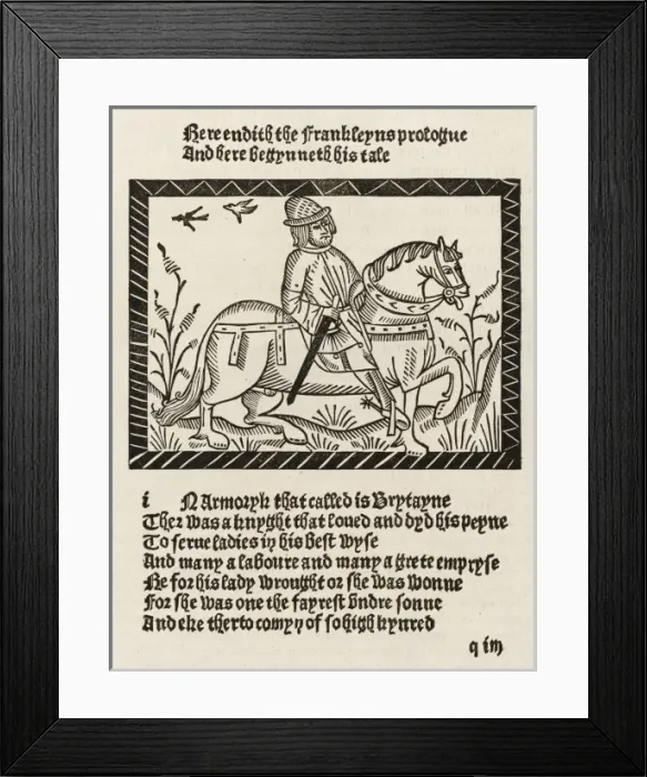 Framed Print : Chaucer, the Franklin Framed Print : Chaucer, the Franklin