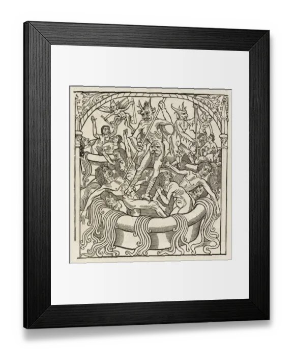 Framed Print : Lechery Punished Framed Print : Lechery Punished