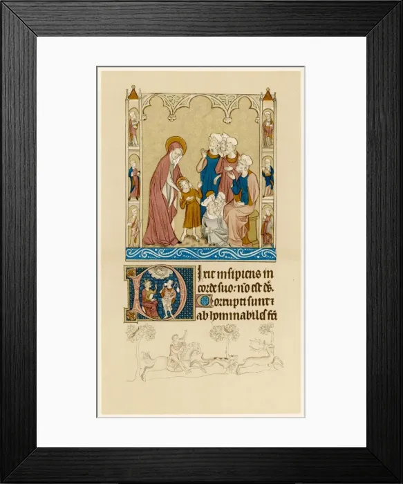 Framed Print : Ms - Jesus and Priests Framed Print : Ms - Jesus and Priests