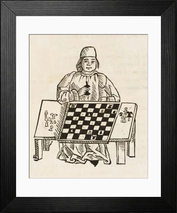 Framed Print : Caxton / Chess Player Framed Print : Caxton / Chess Player