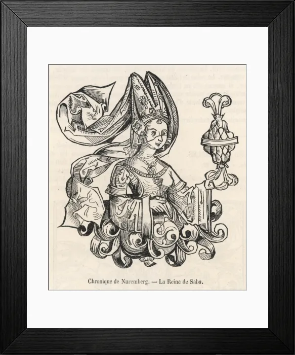 Framed Print : Nicaule, Queen of Sheba Framed Print : Nicaule, Queen of Sheba