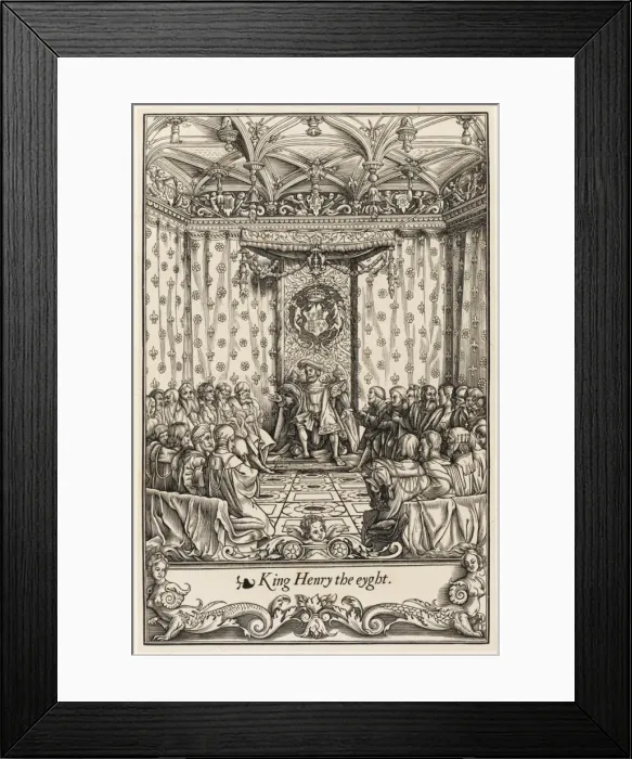 Framed Print : Henry VIII and Court Framed Print : Henry VIII and Court