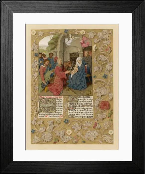 Framed Print : Jesus and the Magi, Ms Framed Print : Jesus and the Magi, Ms