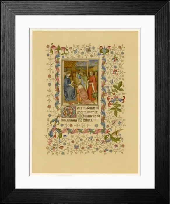 Framed Print : Jesus and the Magi, Ms Framed Print : Jesus and the Magi, Ms