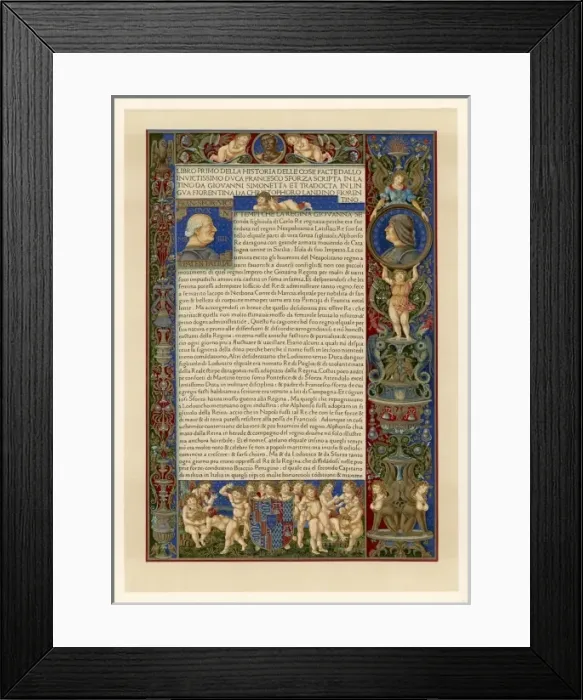 Framed Print : Francesco Sforza Ms Framed Print : Francesco Sforza Ms
