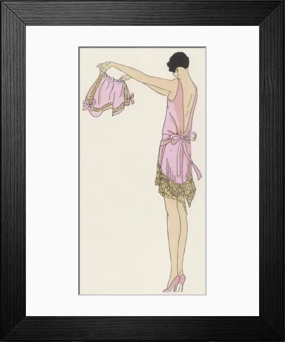 Framed Print : Lady and her Knickers Framed Print : Lady and her Knickers