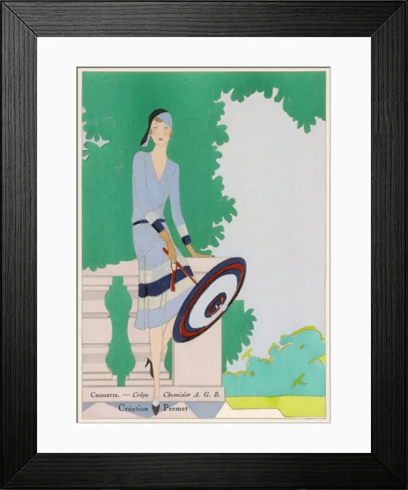 Framed Print : Lady with Sunshade Framed Print : Lady with Sunshade