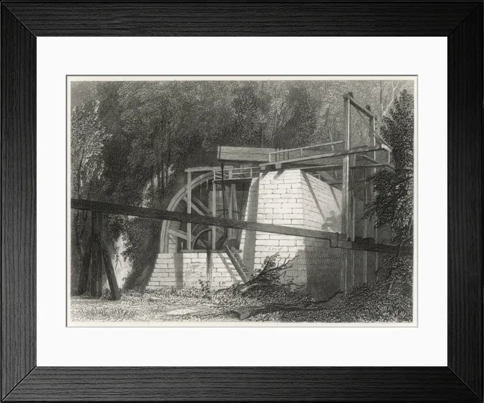 Framed Print : Beamish Water Wheel Framed Print : Beamish Water Wheel