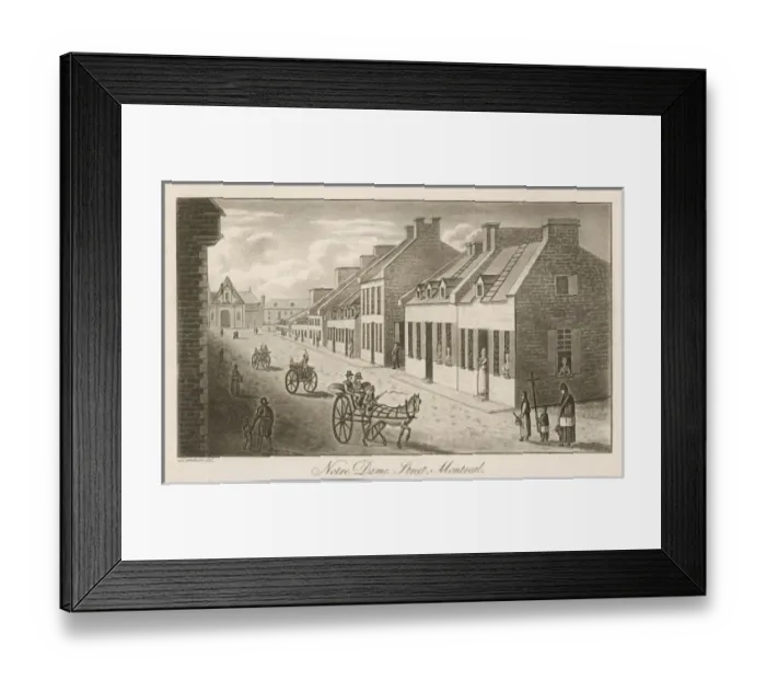 Framed Print : Montreal Street Scene Framed Print : Montreal Street Scene