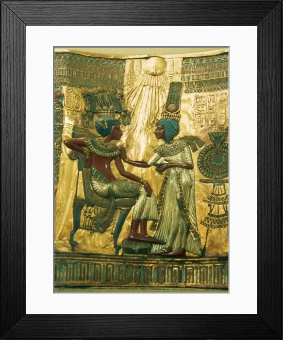 Framed Print : Tutankhamuns Throne Framed Print : Tutankhamuns Throne