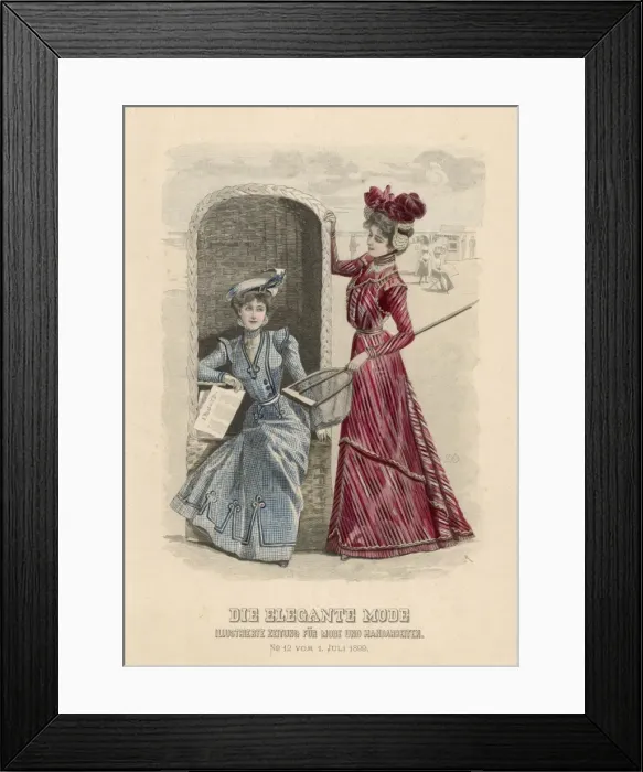 Framed Print : On the Beach 1899 Framed Print : On the Beach 1899